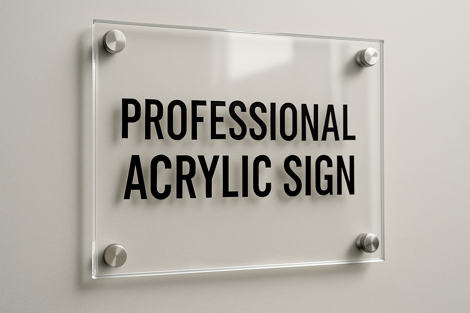 Acrylic sign